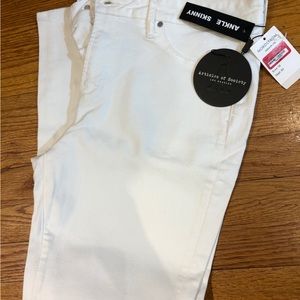 Articles of Society size 32 white jeans skinny ankle NWT